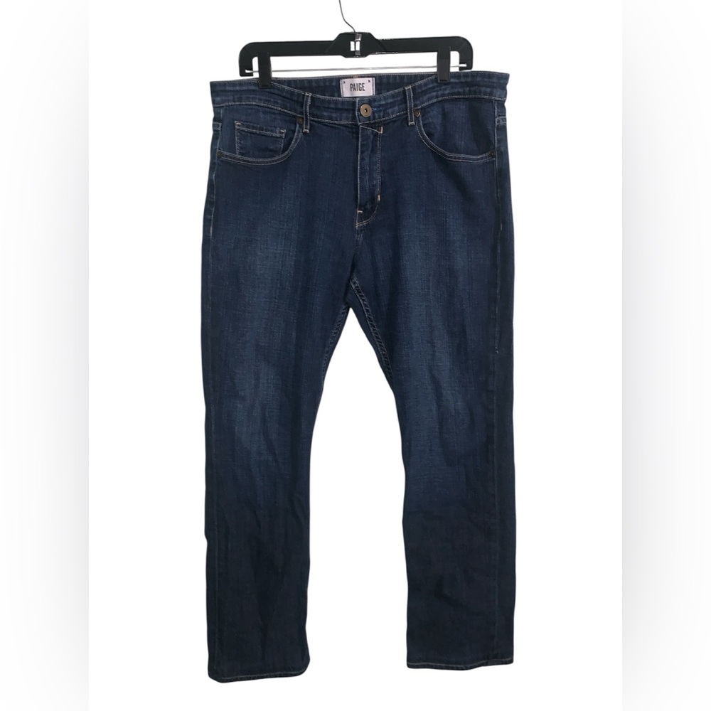 Paige Denim Mens Normandie Straight‎ Leg Dark Wash Jeans Size 36/30